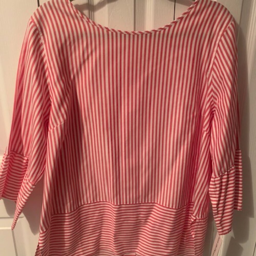 NWT-Foxcroft Striped Blouse! - Picture 3 of 4